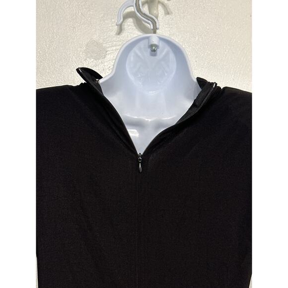 VTG Maxi Ruched Side Old Hollywood Glam Dress 38/40 Black Stunning Romantic - Picture 11 of 16